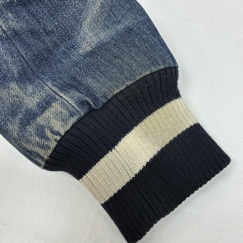 デニムバイヴァンキッシュフラグメント DENIM BY VANQUISH & FRAGMENT ジャケット、上着 ジャンパー、ブルゾン ウール リブライン 中綿 キルティング デニム スリーブ スタジャン M メンズ USED 古着 中古 50168801