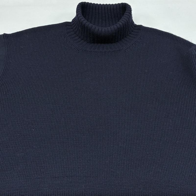 ワイズフォーメン Y s for men ニット、セーター 長袖 90s OLD ARCHIVE 茶タグ 袖 切替 リブライン ハイネック ニット セーター - メンズ USED 古着 中古 50168804