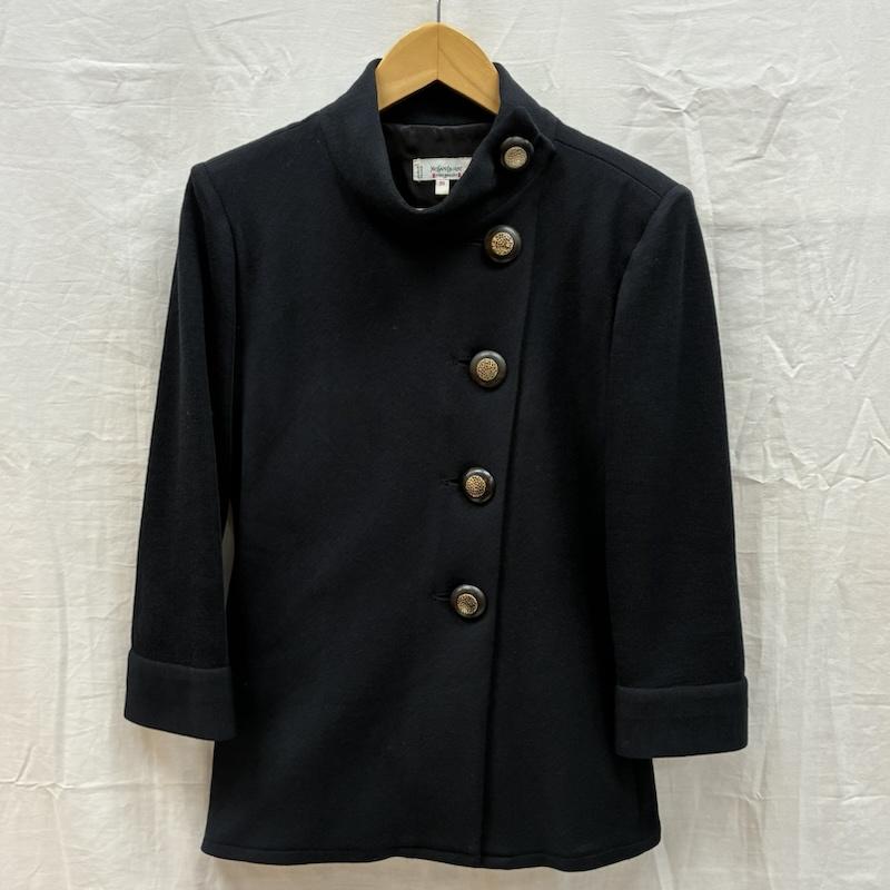 イヴサンローラン Yves Saint Laurent スーツ スーツ rive gauche 90s OLD ARICHIVE 斜め配置 金ボタン ジャケット 36 スカート 34 セットアップ スーツ - レディース USED 古着 中古 50168806