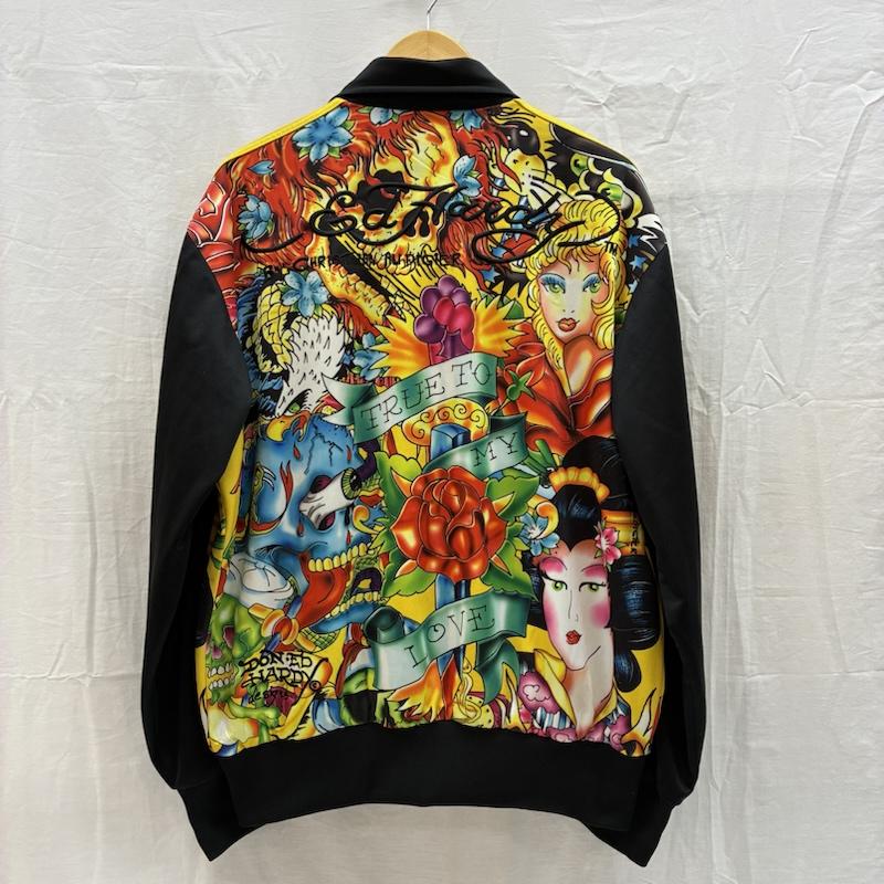 エドハーディー Ed Hardy ジャケット、上着 ジャンパー、ブルゾン CHRISTIAN AUDIGIER 総柄 タトゥー グラフィック サイドライン トラックジャケット - メンズ USED 古着 中古 50168810