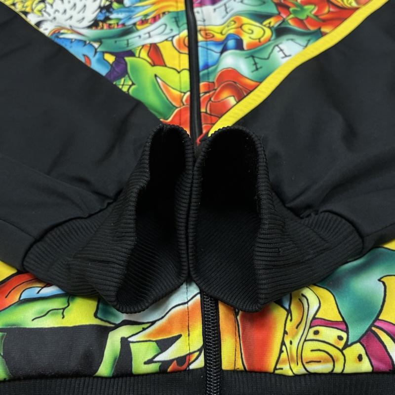 エドハーディー Ed Hardy ジャケット、上着 ジャンパー、ブルゾン CHRISTIAN AUDIGIER 総柄 タトゥー グラフィック サイドライン トラックジャケット - メンズ USED 古着 中古 50168810