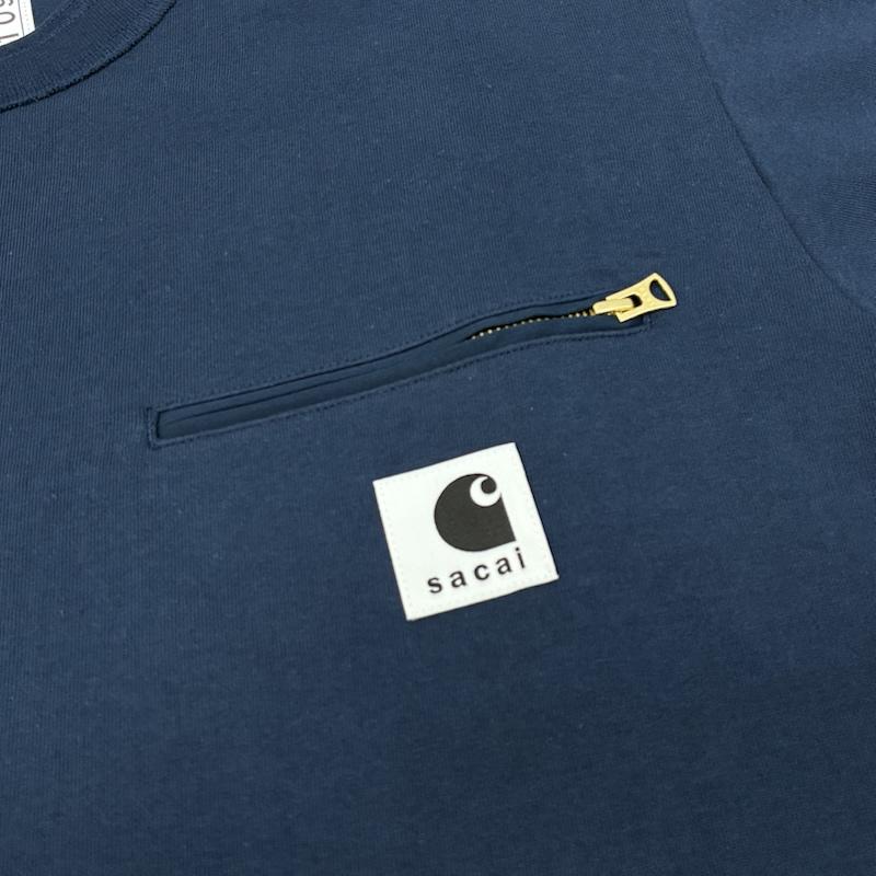 サカイ Sacai Tシャツ 半袖 26ss Carhartt カーハート コラボ 26-01092S コットン ジャージー クルーネック Tシャツ 4 メンズ USED 古着 中古 50168811