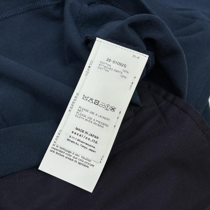 サカイ Sacai Tシャツ 半袖 26ss Carhartt カーハート コラボ 26-01092S コットン ジャージー クルーネック Tシャツ 4 メンズ USED 古着 中古 50168811