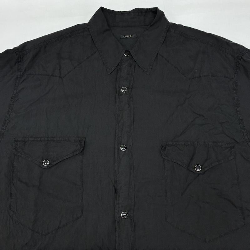 コモリ COMOLI シャツ、ブラウス 長袖 26ss シルク 製品染 ウエスタン シャツ D01-02006 3 メンズ USED 古着 中古 50168812