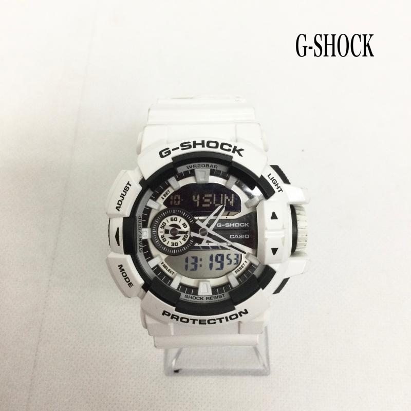 ジーショック G-SHOCK 腕時計 デジタル CASIO カシオ G-SHOCK Gショック Hyper Colors ハイパーカラーズ ビッグケース GA-400 - 白 / ホワイト / white メンズ USED 古着 中古 50168815