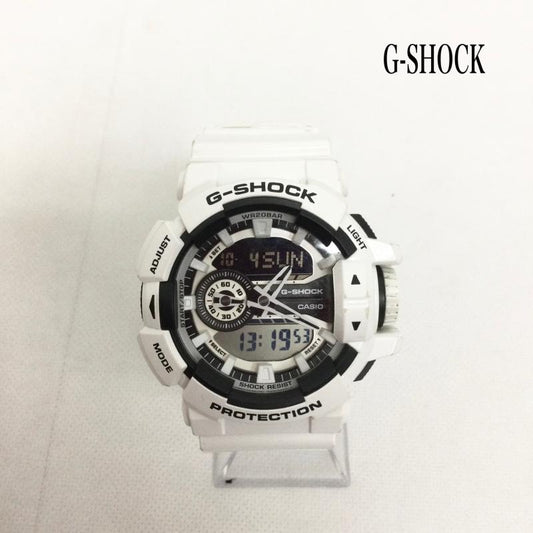 ジーショック G-SHOCK 腕時計 デジタル CASIO カシオ G-SHOCK Gショック Hyper Colors ハイパーカラーズ ビッグケース GA-400 - 白 / ホワイト / white メンズ USED 古着 中古 50168815