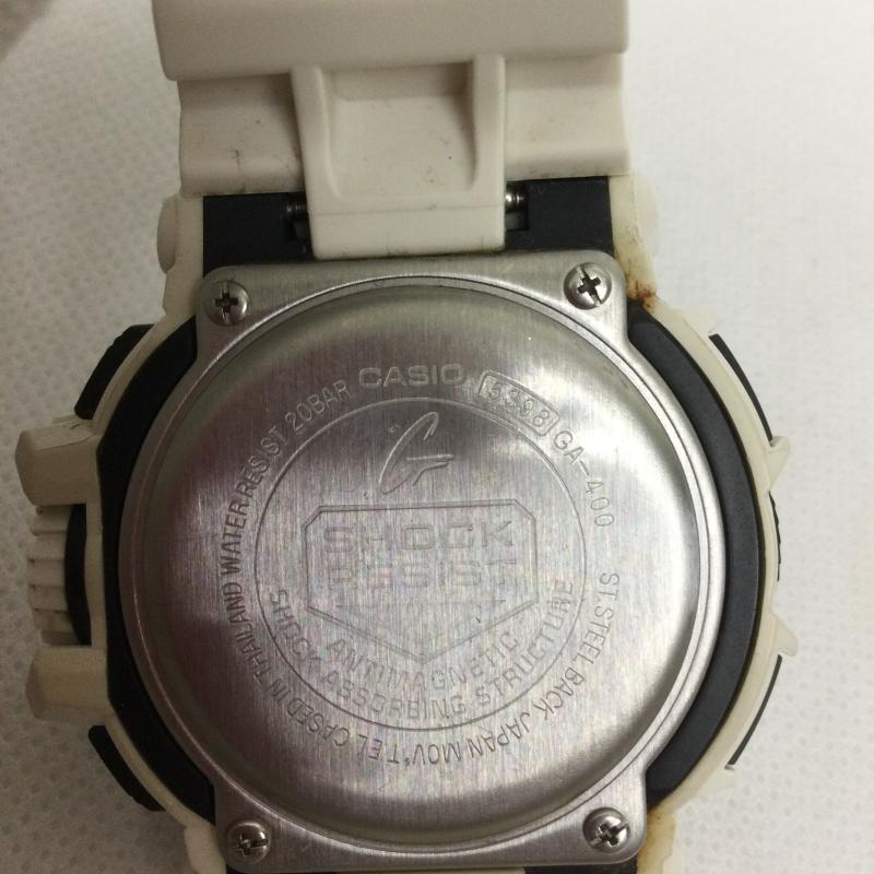 ジーショック G-SHOCK 腕時計 デジタル CASIO カシオ G-SHOCK Gショック Hyper Colors ハイパーカラーズ ビッグケース GA-400 - 白 / ホワイト / white メンズ USED 古着 中古 50168815