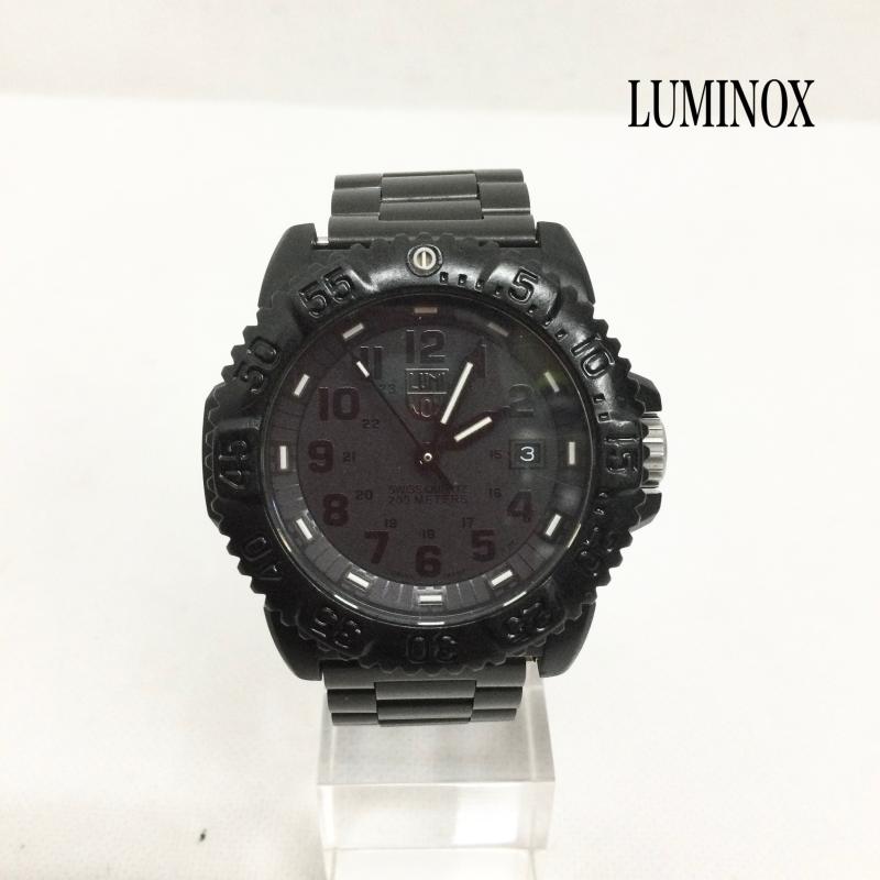 ルミノックス LUMINOX 腕時計 アナログ（クォーツ式） luminox PC/CARBON CASE 3050/3950 メンズ　腕時計 - 黒 / ブラック / black メンズ USED 古着 中古 50168818
