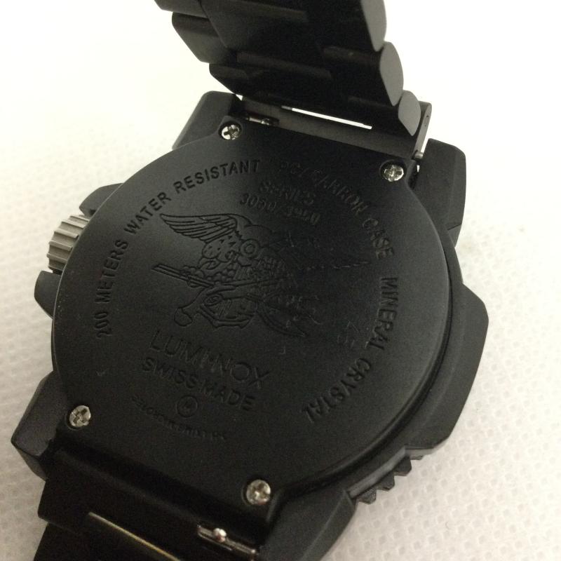 ルミノックス LUMINOX 腕時計 アナログ（クォーツ式） luminox PC/CARBON CASE 3050/3950 メンズ　腕時計 - 黒 / ブラック / black メンズ USED 古着 中古 50168818