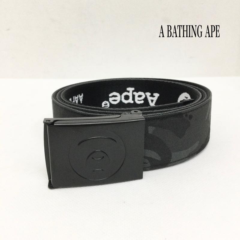エーエイプバイアベイシングエイプ AAPE BY A BATHING APE ベルト・バックル ベルト aape AAPBTM5325XXQ Moonface カモベルト - カモフラージュ柄・迷彩 黒 / ブラック / black メンズ USED 古着 中古 50168819