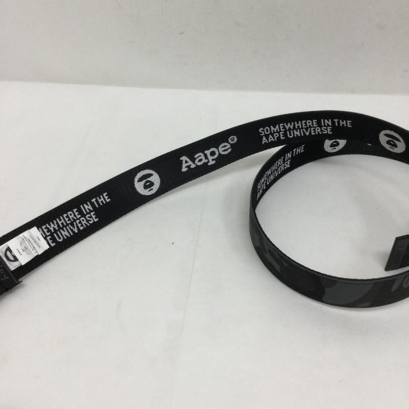 エーエイプバイアベイシングエイプ AAPE BY A BATHING APE ベルト・バックル ベルト aape AAPBTM5325XXQ Moonface カモベルト - カモフラージュ柄・迷彩 黒 / ブラック / black メンズ USED 古着 中古 50168819