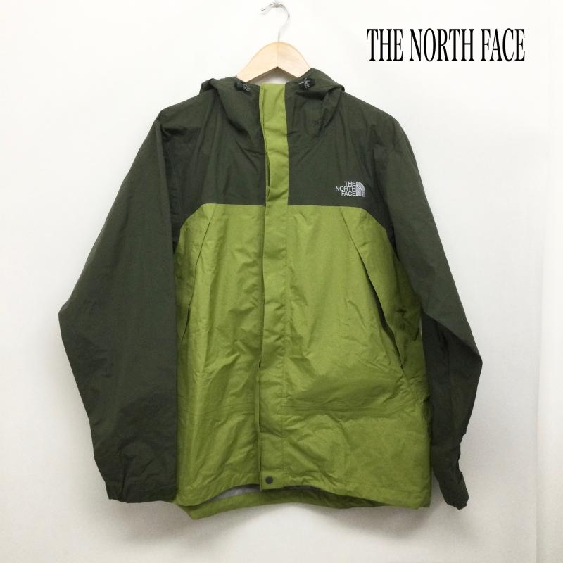 ザノースフェイス THE NORTH FACE ジャケット、上着 ジャンパー、ブルゾン THE NORTH FACE DOT SHOT JACKET ドットショット ジャケット マウンテン パーカー NP10800 L ロゴ、文字 緑 / グリーン / green メンズ USED 古着 中古 50168820