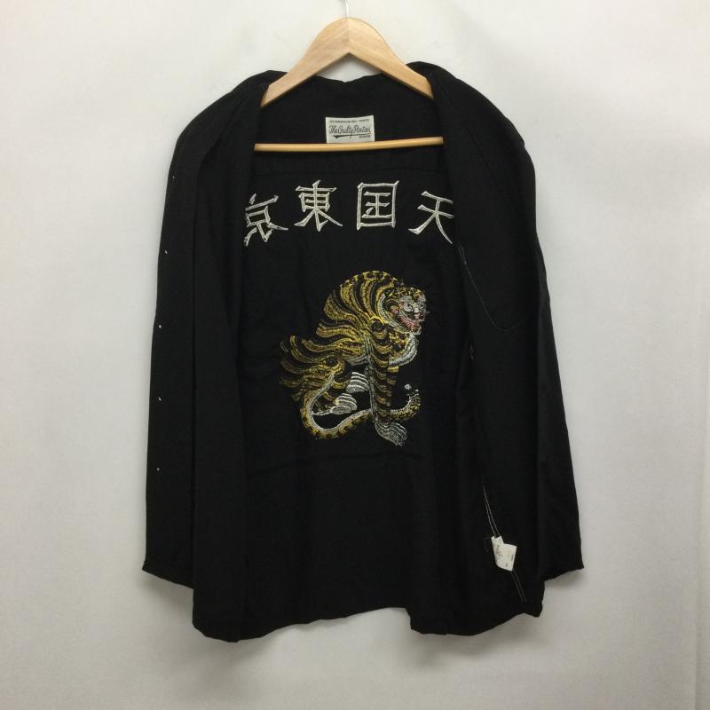 ワコマリア WACKO MARIA シャツ、ブラウス 半袖 WACKO MARIA 天国東京 虎 刺繍 オープンカラー レーヨン 半袖シャツ M 刺繍 黒 / ブラック / black メンズ USED 古着 中古 50168821