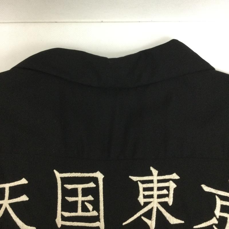 ワコマリア WACKO MARIA シャツ、ブラウス 半袖 WACKO MARIA 天国東京 虎 刺繍 オープンカラー レーヨン 半袖シャツ M 刺繍 黒 / ブラック / black メンズ USED 古着 中古 50168821