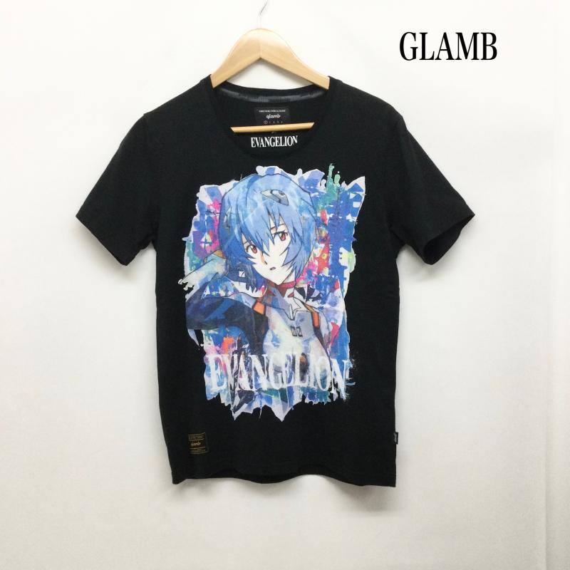 グラム glamb Tシャツ 半袖 glamb グラム 新世紀エヴァンゲリオン 綾波レイ Tシャツ 0 プリント 黒 / ブラック / black メンズ USED 古着 中古 50168822