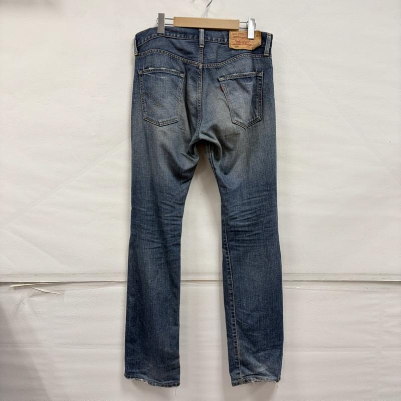 リーバイス Levi s パンツ デニム、ジーンズ 505 ダメージ ヴィンテージ加工 デニム ジーンズ ストレート ジッパーフライ 32インチ ダメージ加工 インディゴ / インディゴ / Indigo メンズ USED 古着 中古 50168829