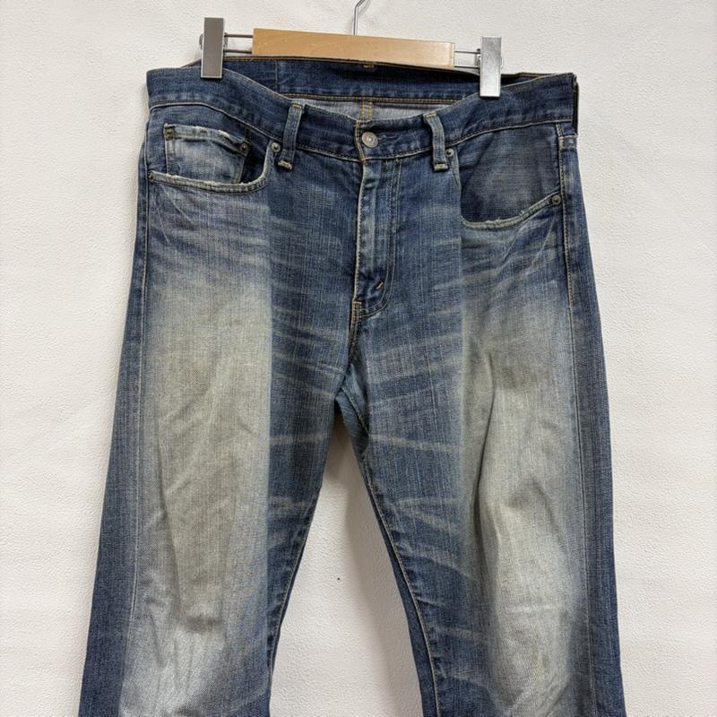 リーバイス Levi s パンツ デニム、ジーンズ 505 ダメージ ヴィンテージ加工 デニム ジーンズ ストレート ジッパーフライ 32インチ ダメージ加工 インディゴ / インディゴ / Indigo メンズ USED 古着 中古 50168829