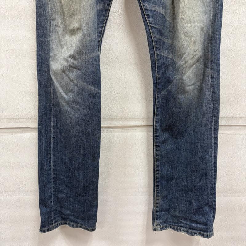 リーバイス Levi s パンツ デニム、ジーンズ 505 ダメージ ヴィンテージ加工 デニム ジーンズ ストレート ジッパーフライ 32インチ ダメージ加工 インディゴ / インディゴ / Indigo メンズ USED 古着 中古 50168829