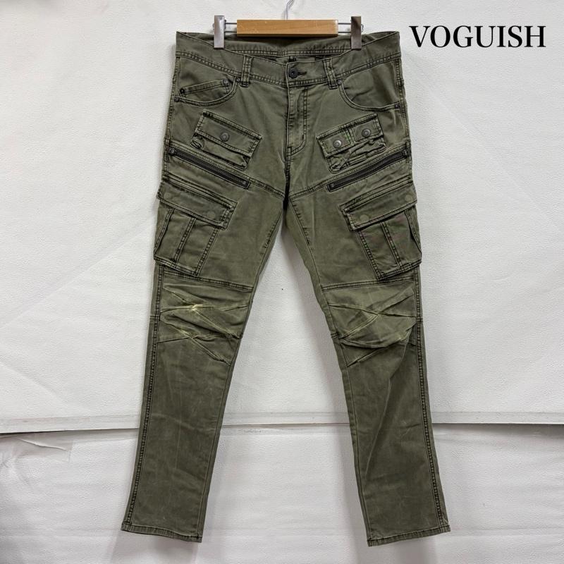 ヴォーギッシュ VOGUISH パンツ ワークパンツ、ペインターパンツ マルチポケット ギミック カーゴパンツ Y2K グランジ ミリタリー XL 無地 カーキ / カーキ / khaki メンズ USED 古着 中古 50168834