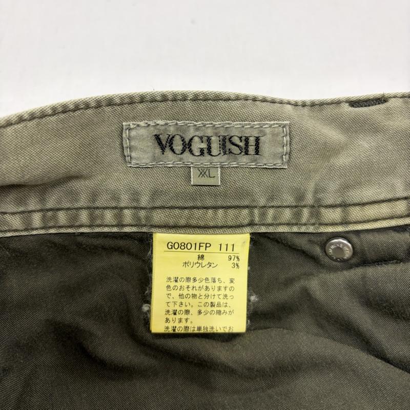 ヴォーギッシュ VOGUISH パンツ ワークパンツ、ペインターパンツ マルチポケット ギミック カーゴパンツ Y2K グランジ ミリタリー XL 無地 カーキ / カーキ / khaki メンズ USED 古着 中古 50168834