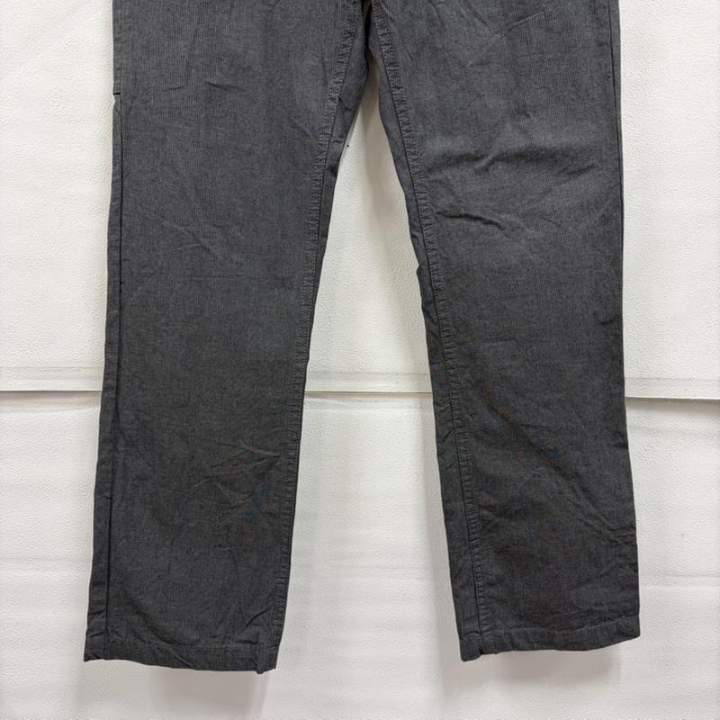 ブリクストン BRIXTON パンツ ワークパンツ、ペインターパンツ ペインター ワークパンツ ボタンフライ ストライプ 34 ストライプ 灰 / グレー / gray メンズ USED 古着 中古 50168835
