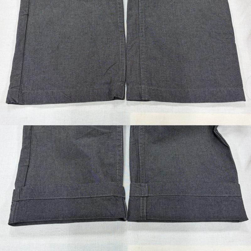 ブリクストン BRIXTON パンツ ワークパンツ、ペインターパンツ ペインター ワークパンツ ボタンフライ ストライプ 34 ストライプ 灰 / グレー / gray メンズ USED 古着 中古 50168835