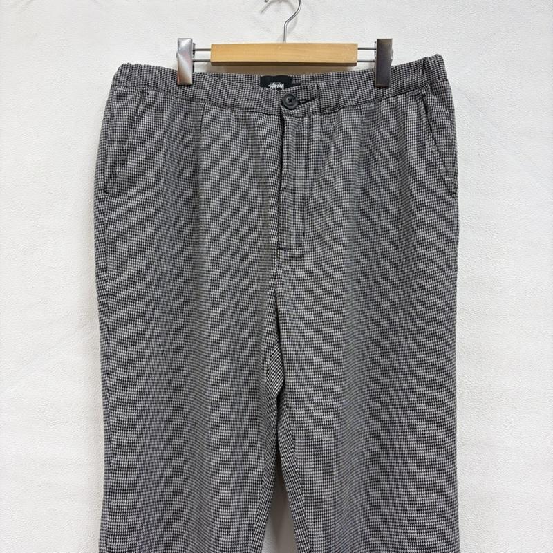 ステューシー STUSSY パンツ ワークパンツ、ペインターパンツ OLD 千鳥格子 チェック ウール パンツ XL 千鳥格子 黒 / ブラック / black X 白 / ホワイト / white メンズ USED 古着 中古 50168836
