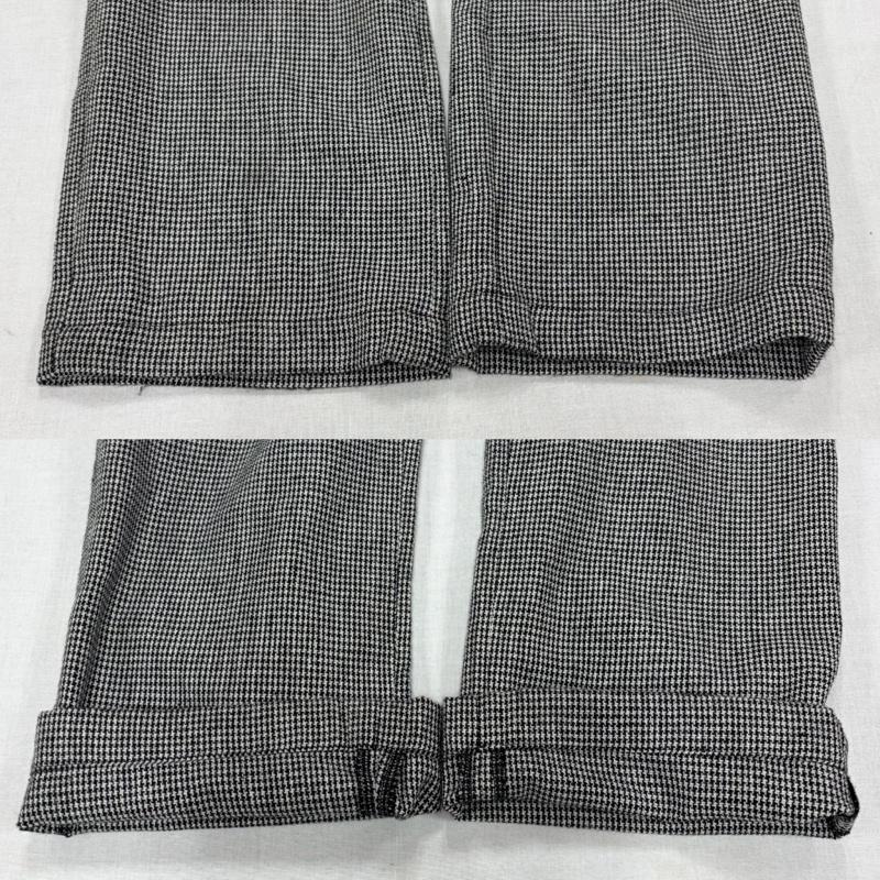 ステューシー STUSSY パンツ ワークパンツ、ペインターパンツ OLD 千鳥格子 チェック ウール パンツ XL 千鳥格子 黒 / ブラック / black X 白 / ホワイト / white メンズ USED 古着 中古 50168836