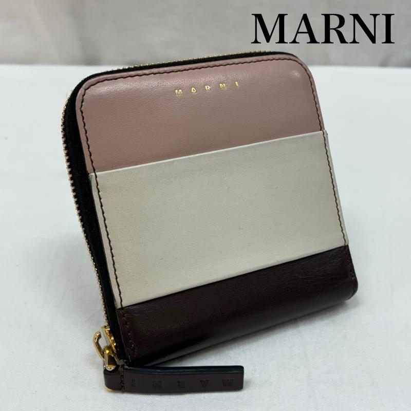 マルニ MARNI 財布 二つ折り ラウンド ファスナー 二つ折り 財布 - レディース USED 古着 中古 50168837