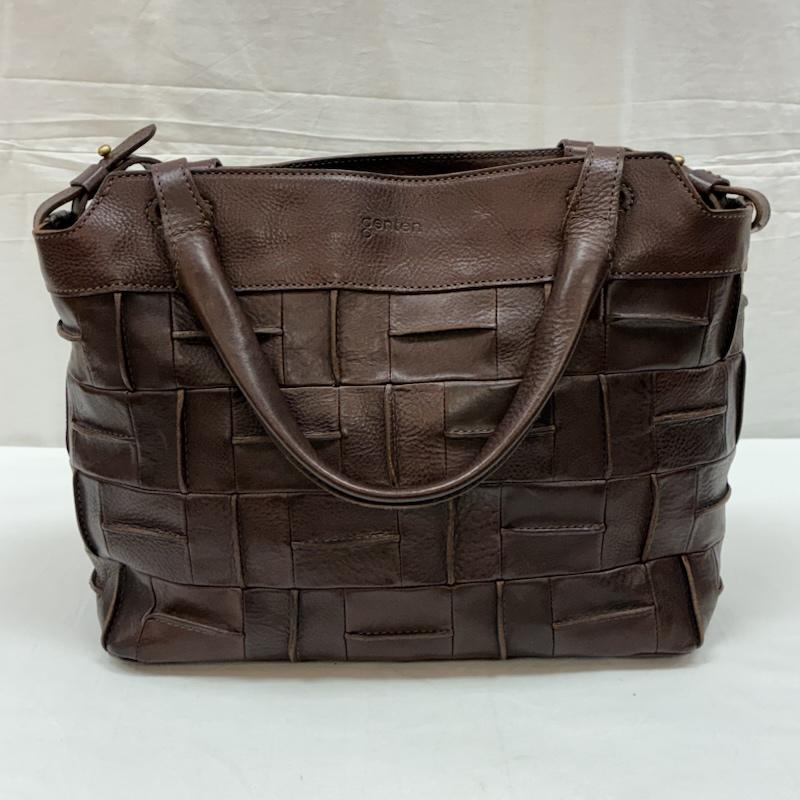 ゲンテン genten ショルダーバッグ ショルダーバッグ マトォーネ 編み込み レザー 2WAY ハンド ショルダー バッグ - レディース USED 古着 中古 50168838
