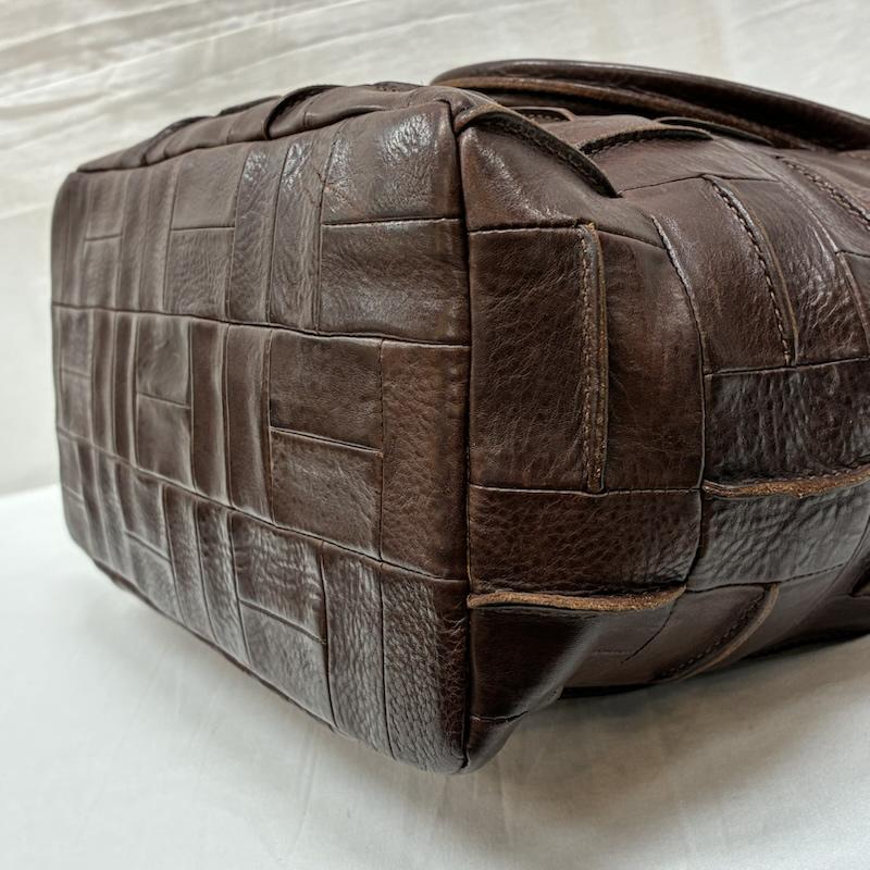 ゲンテン genten ショルダーバッグ ショルダーバッグ マトォーネ 編み込み レザー 2WAY ハンド ショルダー バッグ - レディース USED 古着 中古 50168838