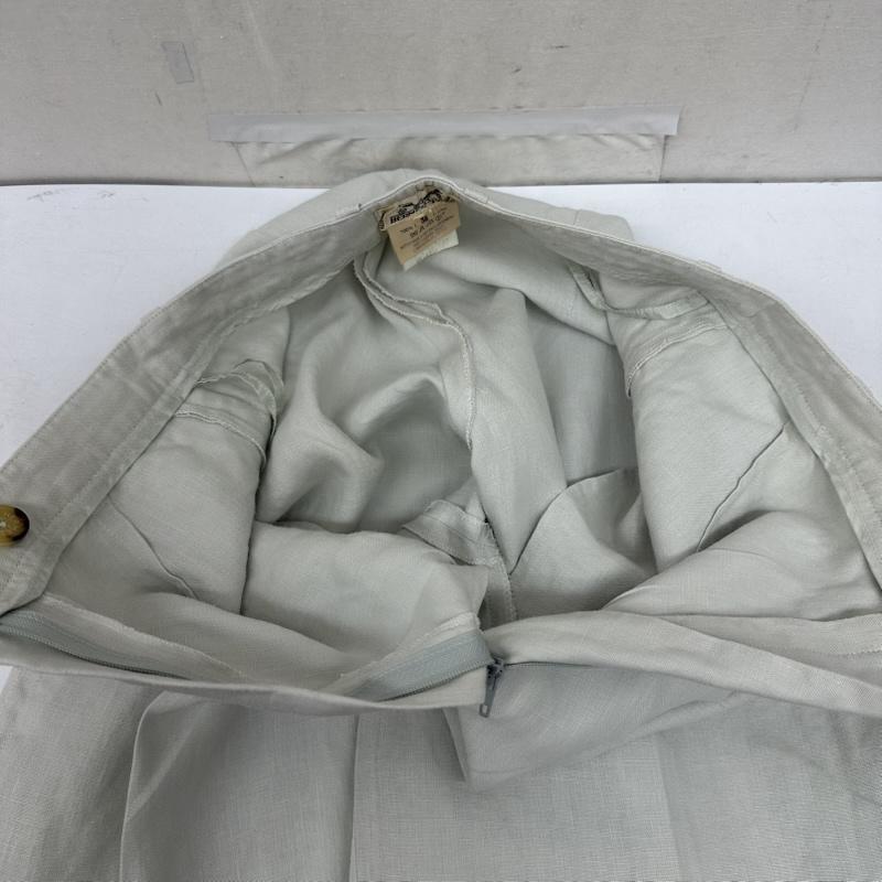 エルメス HERMES ジャケット、上着 ジャケット、ブレザー 80s 90s リネン ジャケット ワイド パンツ セットアップ 40 白 / ホワイト / white レディース USED 古着 中古 50168843