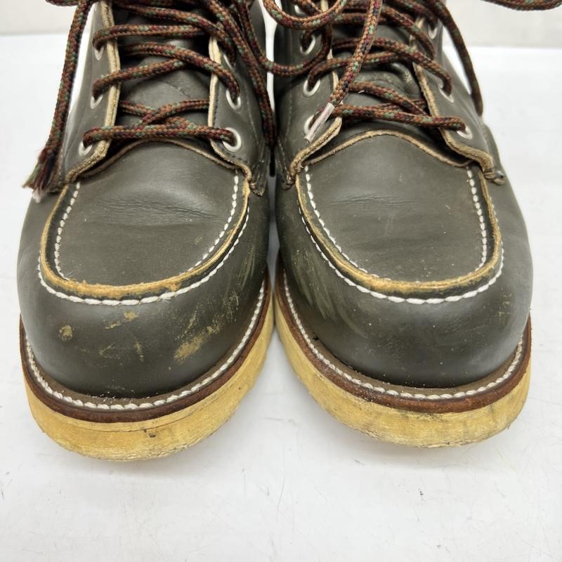 レッドウィング RED WING ブーツ 一般 犬タグ 8180 アイリッシュセッター 緑 カンガタン ワークブーツ US：7.5 メンズ USED 古着 中古 50168844