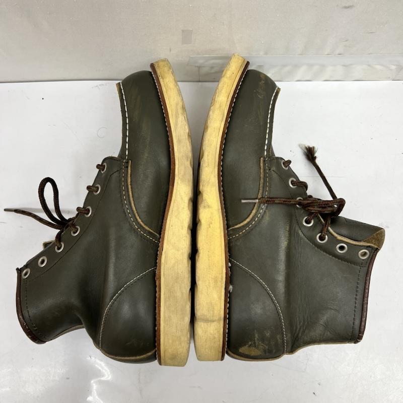 レッドウィング RED WING ブーツ 一般 犬タグ 8180 アイリッシュセッター 緑 カンガタン ワークブーツ US：7.5 メンズ USED 古着 中古 50168844