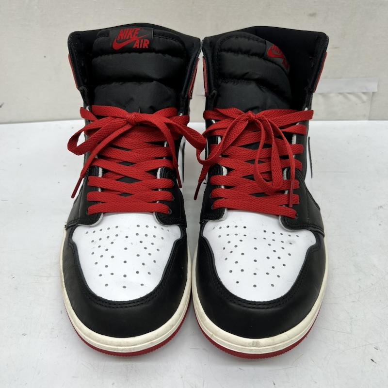 ナイキ NIKE スニーカー スニーカー AIR JORDAN 1 RETRO HIGH OG BLACK TOE REIMAGINED DZ5485-106 29.0cm 白 / ホワイト / white X 黒 / ブラック / black X 赤 / レッド / red メンズ USED 古着 中古 50168847