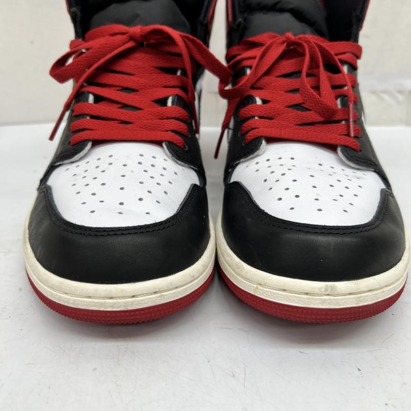 ナイキ NIKE スニーカー スニーカー AIR JORDAN 1 RETRO HIGH OG BLACK TOE REIMAGINED DZ5485-106 29.0cm 白 / ホワイト / white X 黒 / ブラック / black X 赤 / レッド / red メンズ USED 古着 中古 50168847
