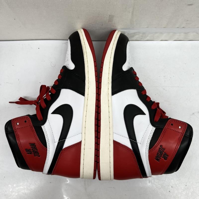ナイキ NIKE スニーカー スニーカー AIR JORDAN 1 RETRO HIGH OG BLACK TOE REIMAGINED DZ5485-106 29.0cm 白 / ホワイト / white X 黒 / ブラック / black X 赤 / レッド / red メンズ USED 古着 中古 50168847