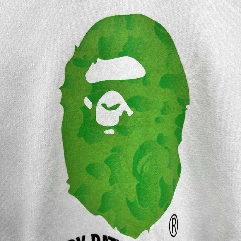 アベイシングエイプ A BATHING APE パーカー 長袖 カモフラ ロゴ プルオーバー スウェット パーカー L 白 / ホワイト / white メンズ USED 古着 中古 50168849