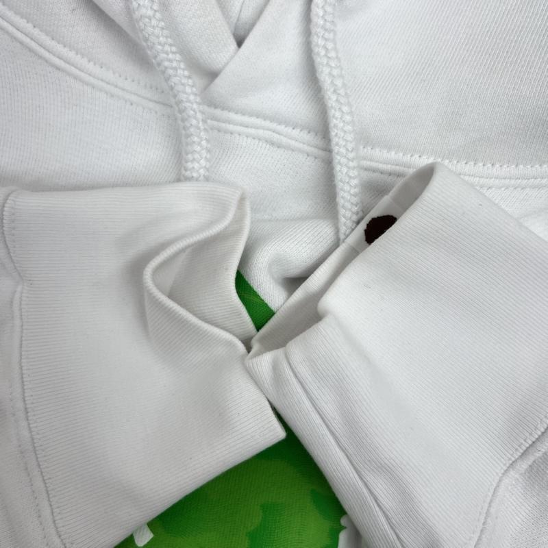 アベイシングエイプ A BATHING APE パーカー 長袖 カモフラ ロゴ プルオーバー スウェット パーカー L 白 / ホワイト / white メンズ USED 古着 中古 50168849