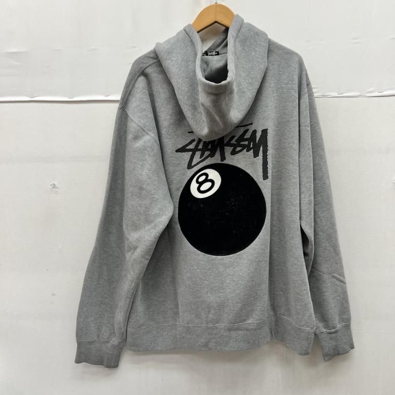 ステューシー STUSSY パーカー 長袖 00s USA製 8ボール スウェット パーカー XL 灰 / グレー / gray メンズ USED 古着 中古 50168850