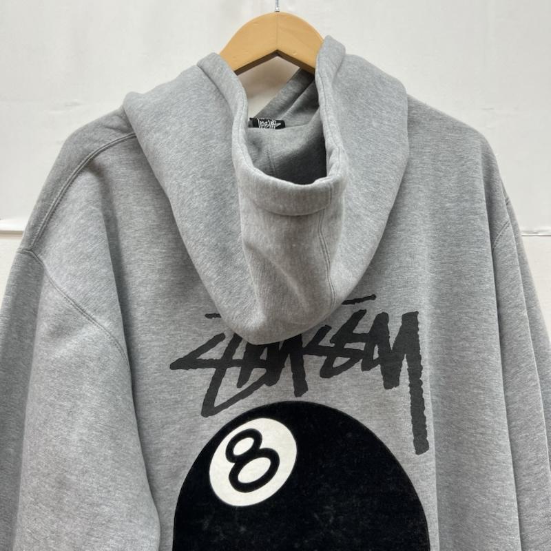 ステューシー STUSSY パーカー 長袖 00s USA製 8ボール スウェット パーカー XL 灰 / グレー / gray メンズ USED 古着 中古 50168850