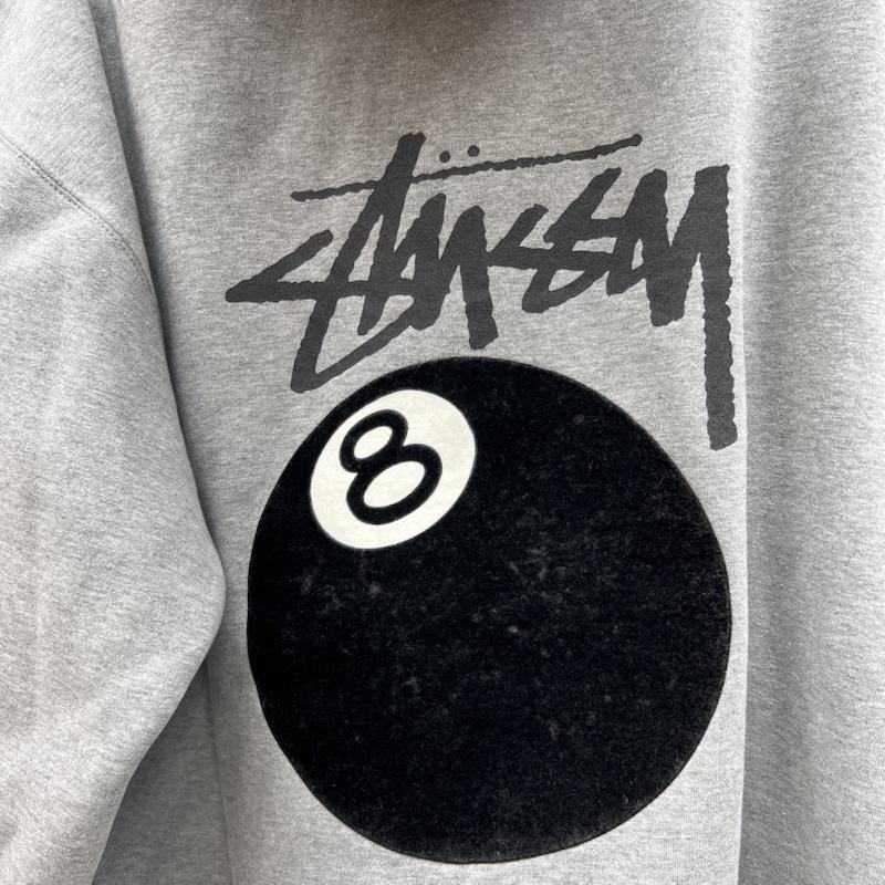 ステューシー STUSSY パーカー 長袖 00s USA製 8ボール スウェット パーカー XL 灰 / グレー / gray メンズ USED 古着 中古 50168850