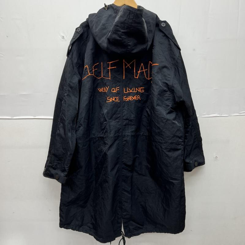 古着 USED コート コート一般 SELF MADE セルフ メイド バックロゴ モッズコート 48 黒 / ブラック / black メンズ USED 古着 中古 50168852