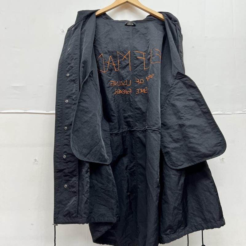古着 USED コート コート一般 SELF MADE セルフ メイド バックロゴ モッズコート 48 黒 / ブラック / black メンズ USED 古着 中古 50168852