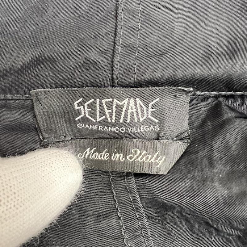 古着 USED コート コート一般 SELF MADE セルフ メイド バックロゴ モッズコート 48 黒 / ブラック / black メンズ USED 古着 中古 50168852