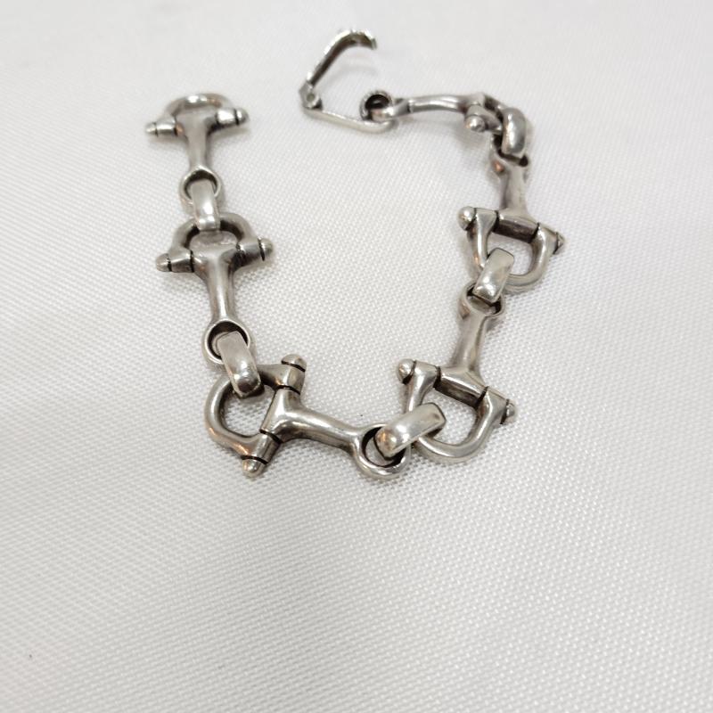 ヴィンテージ VINTAGE アクセサリー ブレスレット、バングル メキシコ製 MEXICO ナッフル ホースビット シルバー ブレスレット SV925 - メンズ USED 古着 中古 50168854