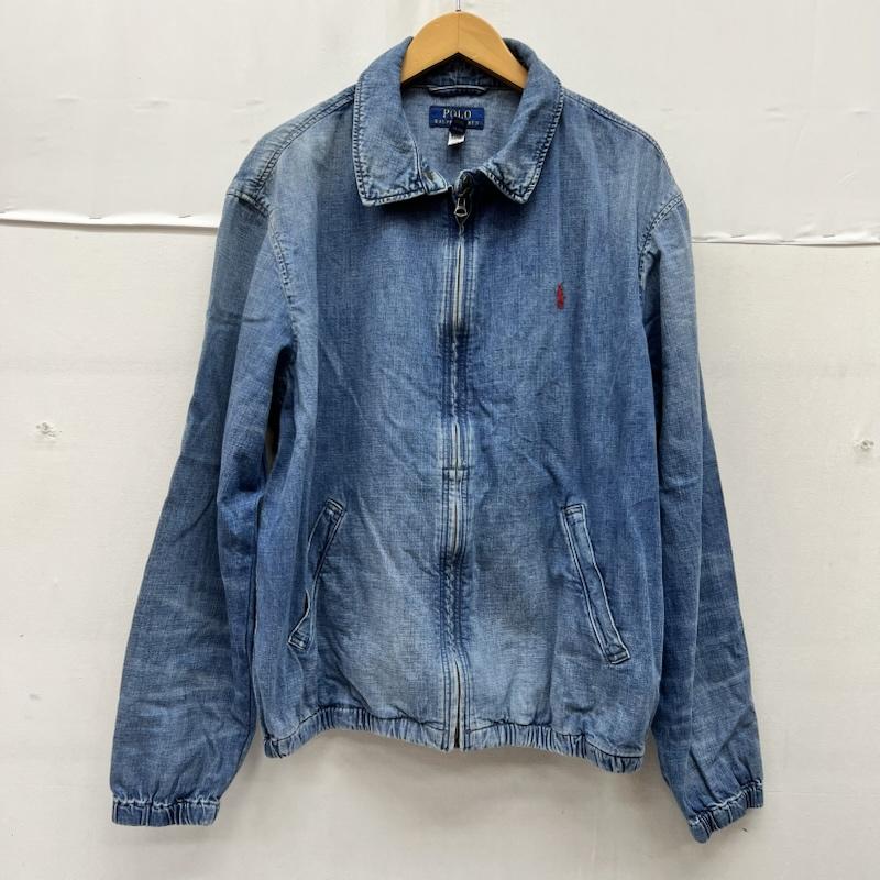 ポロラルフローレン POLO RALPH LAUREN ジャケット、上着 ジャンパー、ブルゾン USED加工 デニム スイングトップ 現行QRタグ L メンズ USED 古着 中古 50168855