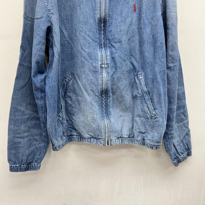 ポロラルフローレン POLO RALPH LAUREN ジャケット、上着 ジャンパー、ブルゾン USED加工 デニム スイングトップ 現行QRタグ L メンズ USED 古着 中古 50168855