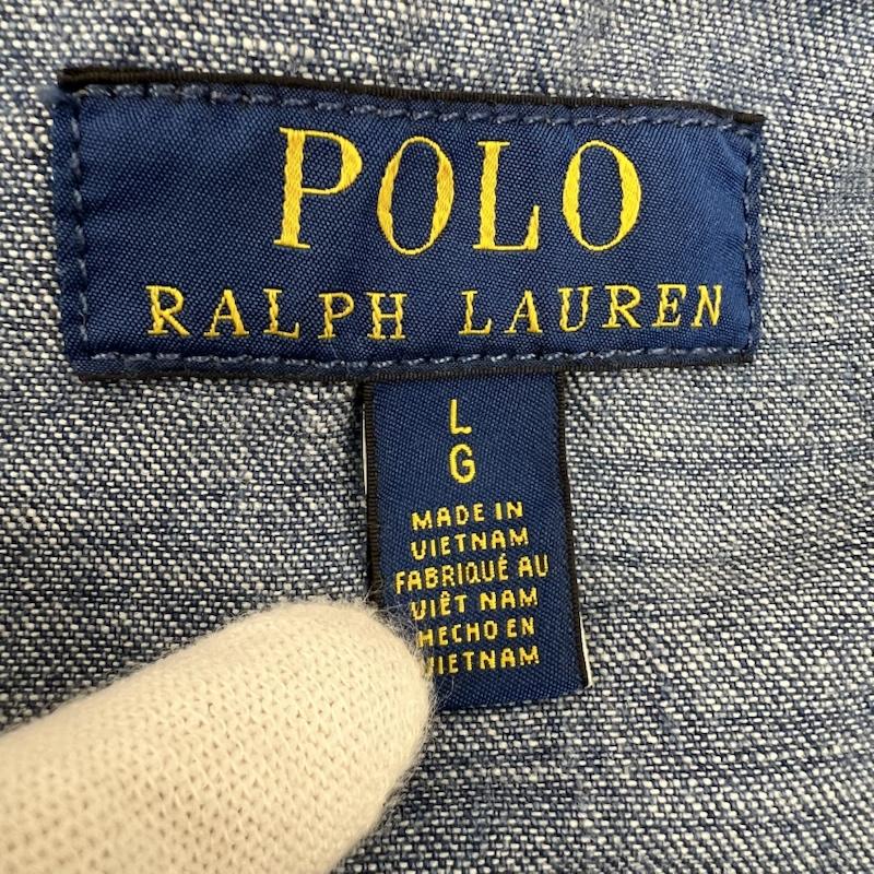 ポロラルフローレン POLO RALPH LAUREN ジャケット、上着 ジャンパー、ブルゾン USED加工 デニム スイングトップ 現行QRタグ L メンズ USED 古着 中古 50168855