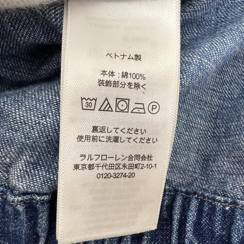ポロラルフローレン POLO RALPH LAUREN ジャケット、上着 ジャンパー、ブルゾン USED加工 デニム スイングトップ 現行QRタグ L メンズ USED 古着 中古 50168855